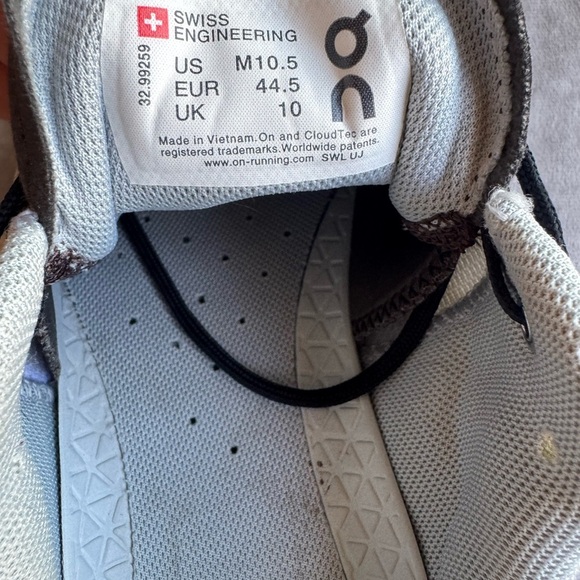 On Running Men's Gray and Black Sneakers - Picture 6 of 10